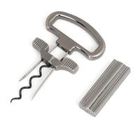 Fegtrtyoa Apribottiglie A Due Punte, Estrattore di Tappi per Bottiglie Vintage Fragili e Vecchie, Cavatappi per Sommelier e Strumenti da Cameriere.
