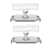 Fegtrtyoa Apriscatole per Barattoli, Apribottiglie per Anziani, Apriscatole Facile da Aprire, Impugnatura Regolabile, Acciaio Inossidabile, Bianca