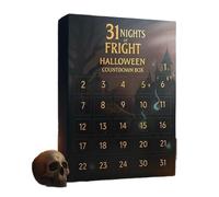 Fegtrtyoa Bambole da Collezione Horror 2025 Halloween Countdown Box - Calendario 'Avvento 31 Notti di Paura con 31 Statuette Spettrali