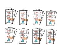 Fegtrtyoa Biglietto di Auguri di Apprezzamento per L'Insegnante,Se Regali al Tuo Insegnante un Libro di Biscotti,Biglietti con Apprezzamento Unico,B