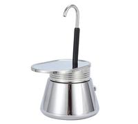 Fegtrtyoa Caffettiera Mocka in Acciaio Inossidabile 304, Tubo Singolo da 50 Ml, Filtro Spesso Antiscivolo per Alimenti.