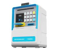 Fegtrtyoa Cassaforte Elettronica con Riconoscimento Facciale Simulato, Mini Cassaforte Protetta da Password per Monete e Contanti