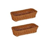 Fegtrtyoa Cestino In Plastica Intrecciata In Rattan, Cucchiaio, Forchetta, Coltello, Bacchette, Portaoggetti, Organizzatore, Cucina, Supporto di Scarico A