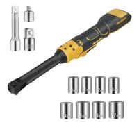 Fegtrtyoa Chiave A Cricchetto A Batteria da 3/8" per Batteria da 20 V, 74 Piedi per Libbra, Grilletto A Velocità Variabile da 0 A 450 /Min, Barra di Prolunga da 3", Testa Estesa da 6"