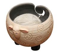 Fegtrtyoa Ciotola per nel Ceramica Sleepy Sheep Ciotola per Maglieria - Contiene Gomitoli per Lavori Ad Ago Grovigli, 6 Pollici di Larghezza X 4,5 Pollici di Altezza