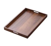 Fegtrtyoa Colore In Noce Bamboo In Legno di Grande Dimensione di Dimensioni Rettangolare Vale A Piastra per Piastra per Tazza per il Tè Giapponese Set di Tè Usa 44 * 30 * 4 cm