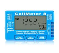 Fegtrtyoa Controllore Della Capacità Della Batteria Digitale LCD RC 1-8S Misuratore di Tensione Della Capacità Della Batteria LiPo Li- NiMH Misuratore