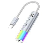 Fegtrtyoa Convertitore Audio Universale da Type-C A Cuffie da 3,5 Mm, qualità Audio Hi-Fi, Adattatore Type-C per Chiamate Cablate A 7.1 Canali, B