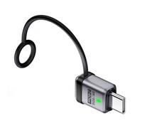 Fegtrtyoa Convertitore USB Adattatore USB 240W Adattatore USB Tipo C 80Gbps OTG Video 8K Indicatore LED Convertitore di Ricarica Rapida Cordino Anti-Smarrimento Adattatore Convertitore USB B