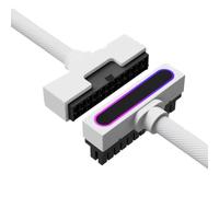 Fegtrtyoa di Prolunga per Alimentatore ARGB SYNC One-Line Connection ATX24PIN - Curvatura Laterale 90°, Lunghezza 30 cm per Computer B