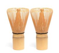 Fegtrtyoa Frusta per Matcha - Set da 2 Fruste per Matcha In Bambù, Set di Fruste per Matcha Chasen Tradizionali Giapponesi Fatte A Mano, Frusta, Pennello per Mescolare, Preparazione Autentica del Tè M