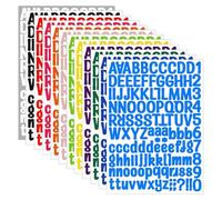 Fegtrtyoa In Vinile Multicolore Altezza 1 Pollice - 1512 Alphabet per Scrapbooking, Decalcomanie per Cassetta Della, Set da 12 Fogli