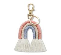 Fegtrtyoa Intrecciato per Donna Boho Fatto Un Mano Macrame Bag Charm Car Hanging Jewelry Gifts, C