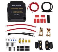 Fegtrtyoa Kit Isolatore A Doppia Batteria da 140AMP Kit Isolatore A Doppio Battitore Kit di Cablaggio Marino Kit A Doppia Batteria Caricatore Automatico