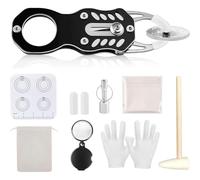 Fegtrtyoa Kit per il Test Delle Monete, Strumento di Test per Monete D' e D' Pocket Pinger, Risonanza e Verifica Delle Dimensioni per Collezionisti