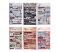 Fegtrtyoa Motivazionale Divertenti 36 Fogli - 6 di Citazione del Pacchetto per il Diario Spazzatura Scrapbooking per il Journaling