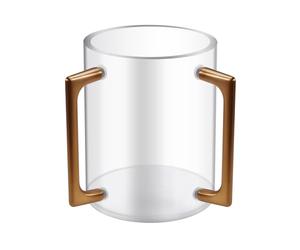 Fegtrtyoa Per la Preghiera Ebraica, Coppa per Il Lavaggio delle in Acrilico, Coppa Cilindrica con Due Manici in Metallo, Coppa per Il Lavaggio A Mano per da Cucina.