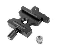 Fegtrtyoa Piastra di Montaggio A Morsetto, Adattatore con Manopola Regolabile A Doppio Blocco, Piastra A Sgancio Rapido -50LS per Treppiede con Testa A Sfera e Fotocamera