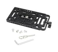 Fegtrtyoa Piastra per Formaggio Piastra Batteria con Montaggio A V con Morsetto per da 15 mm Pezzo Unico per Piastra di Alimentazione V Lock Adattatore Sdoppiatore di Potenza