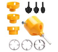 Fegtrtyoa Punte da Trapano per PPR Kit Attrezzi per Filettatura Tubi per Idraulica, PVC Filiera per Tubi Strumento Manuale, Set di Punte Rotonde per Tubi In Plastica Utensili per Riparazione Idraulica