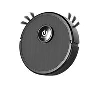 Fegtrtyoa Robot Aspirapolvere Intelligente, Spazza, Lava, Ricarica Automatica, Aspirazione Potente 6000 Pa per di Animali, Pavimenti Duri, Nero