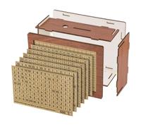 Fegtrtyoa Salvadanaio Durevole con Piccola Gestione Finanziaria Riutilizzabile, In Legno, Non Tossico, Salvadanaio In Legno, con Risparmio, Inodore, Durevole, Facile da Installare.