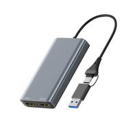 Fegtrtyoa Scheda di Acquisizione Video HDTV USB Type-C Compatibile con Video Grabber Box 4k 60HZ Loop-out per PC Computer Camera Live Gaming