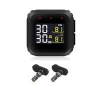 Fegtrtyoa Sensore di Pressione Interna per Moto TPMS di Monitoraggio della Pressione dei Pneumatici Display LCD Ricarica Magnetica