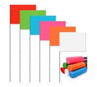 Fegtrtyoa Set di Bandiere per Flgs - Confezione da 120 Bandiere di Marcatura A 6 Colori, 15 X 4 X 5 Pollici per Prato, Bandiere da Paesaggio, Bandiere di Segnalazione