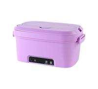 Fegtrtyoa Smart Hot Lunch Box, Lunch Box Riscaldato Fili, 1,5 L, Riscaldatore per Alimenti Ricaricabile con Programmazione Automatica per Adulti, per Esterni