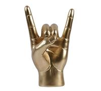 Fegtrtyoa Statua del Gesto della Mano Rock Scultura con Dito, Arte Musicale Rock, per Amanti della Musica Rock, Decorazione della Sala Studio, Mano L
