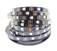 Fegtrtyoa Striscia LED Intelligente WS2812B A LED RGB Intelligente 5m WS2812B Striscia LED Indirizzabile Singolarmente WS2812 Luce Magica Smart IP20 IP20 Impermeabile Nastro Flessibile Lampada A Barra