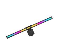 Fegtrtyoa Striscia LED per Monitor PC RGB, Barra, Lampada da Tavolo per Gaming e Lettura, Dimmerabile, Lampada Atmosferica, Nera.