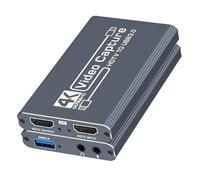 Fegtrtyoa USB3.0 4K -Video Capture Video Capture 1080p 60FPS Registratore HD Grabber per la Registrazione dei Giochi di Streaming Live