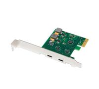 Fegtrtyoa USB3.2 Gen1 PCIe 2-Port Type-C Expansion Card 2x5Gbps Adapter Self-Powered PCI-e Card