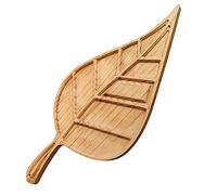Fegtrtyoa Vassoio per Alimenti in Legno per Formaggi A Forma di Foglia da 1 Pezzo per Ornamento da Aperitivo