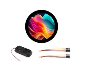 Fegtrtyoa Visualizza Touch Rotondo da 3,4 Pollici 800x800 Risoluzione Schermata IPS Multi-Touch Supporta AI Voice Interaction