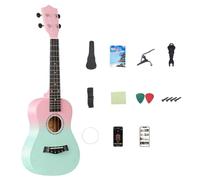 Fegtrtyoa Wooden Mini Guitar da 23 Pollici A Corde Ukulele Design Bicolore A Due Color-Color A