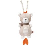Fehn 052022 Mini-Spieluhr Teddy Natur-Kuscheltier & Einschlafhilfe aus zertifizierter Bio-Baumwolle (kbA)-Melodie „Schlaf Kindlein Schlaf“ beruhigt zuhause & unterwegs-für Babys & Kleinkinder, Braun