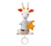 Fehn Carillon Bambino Giraffa Ricamo, Glow-in-The-Dark, Melodia, Schlaf Kindlein Schlaf, Peluche Che Aiuta ad addormentarsi in Viaggio e a casa per Neonati e Bambini Piccoli