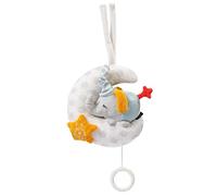 Fehn Carillon Baby Elefante della Luna Ricamo, Glow-in-The-Dark, con la Melodia, The Moon Has Risen, Peluche Che Aiuta ad addormentarsi Giocattolo per Bambini in Viaggio e a casa da 0+ Mesi