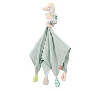 Fehn 054064 Schmusetuch Seepferd - Baby Schnuffeltuch mit niedlicher Spielfigur zum Knuddeln, Greifen und Liebhaben für Babys ab 0+ Monaten - Größe: 42 cm