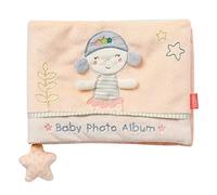 Fehn 054514 Album fotografico con sirena, libro fotografico da scoprire, esplorare e toccare, per neonati e bambini da 0+ mesi, dimensioni 20 x 15 cm