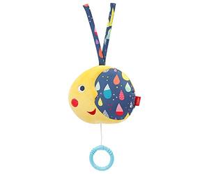 Fehn 055054 - Carillon a forma di luna e amicizia, con carillon e melodia "La luna è arrivata" calma in ogni situazione - per neonati e bambini