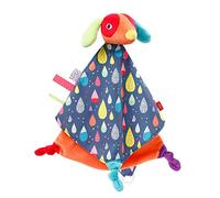 Fehn 055139 - Doudou per cani Deluxe Color Friends - Camera da gioco, aiuto per addormentarsi e panno di peluche con ciuccio per coccolare e innamorare, per neonati e bambini a partire da 0 mesi