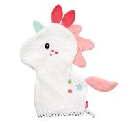 Fehn 057270 - Guanto da bagno con unicorno e motivo animale, per bambini a partire da 0 mesi