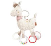 Il lama di Fehn giocattolo per le abilità motorie con anello di fissaggio giocattolo per bambini con elementi per afferrare e scoprire peluche per neonati e bambini da 0+ mesi