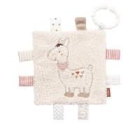 Fehn 058178 Copertina frusciante con lama e anello, panno frusciante per attività, da appendere, per neonati e bambini da 0+ mesi, dimensioni 16 x 16 cm