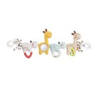 Fehn Catena per carrozzina Loopy & Lotta, con simpatiche figure pendenti, Giocattolo da appendere in modo flessibile, neonati e bambini 0+ mesi