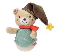 Fehn 060539 Mini-Stehauf Bär - Lustiges Motorikspielzeug zum Greifen, Tasten, Fühlen und Stupsen - Für Babys und Kleinkinder ab 0+ Monaten